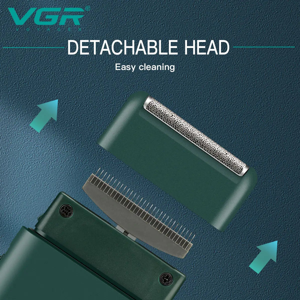 VGR 390 mini single blade cordless beard trimmer razor
