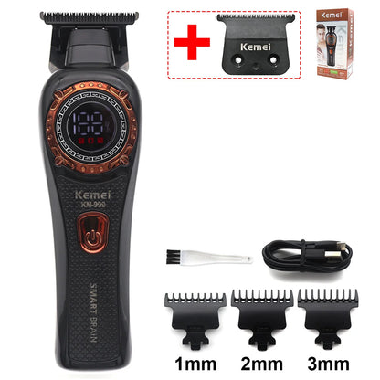 Kemei KM-999 Hair Trimmer for Men DLC T-Blade Zero Gapped