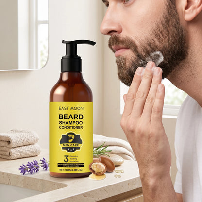 East Moon Men Beard Shampoo Deep Cleaning Moisturizes