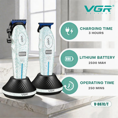 VGR Hair Trimmer 9000 RPM Clippers  V-887