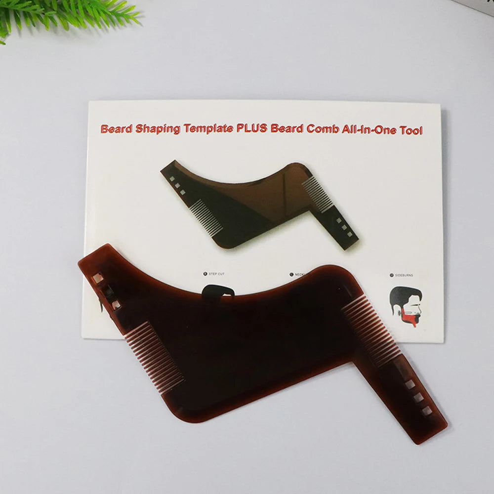 Men Beard Comb Beard Care Template Beard Brush Moustache