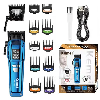Kemei Hair Trimmer Professional Clippers Brushless Motor 9000 RPM