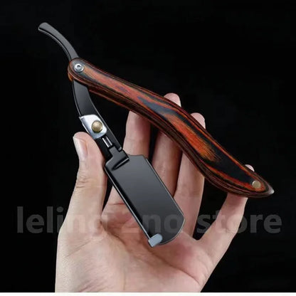 Senior wood handle blade shaving razors barber shaver
