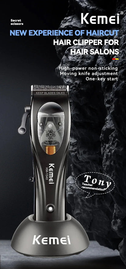 Kemei Professional Barber Cordless Hair Clipper Electric Trimmer