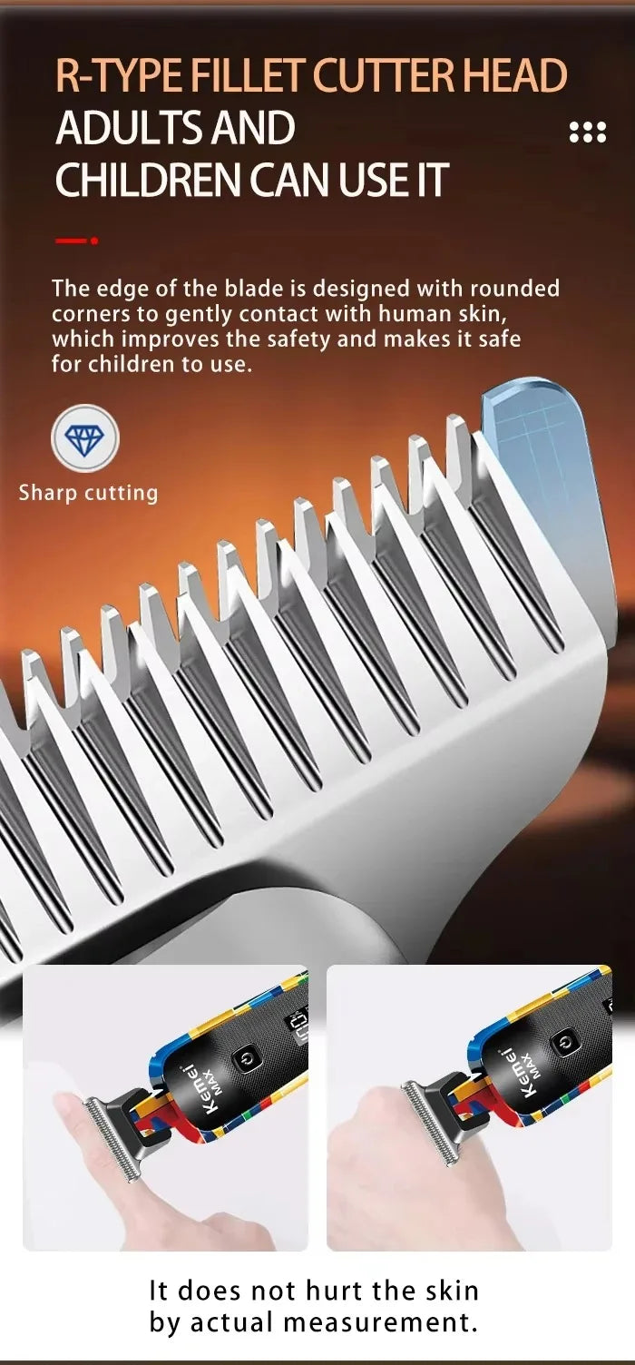 Kemei Electric Hair Clipper Shaver Km-MAX2092 KM-MAX5090 KM-RS7098