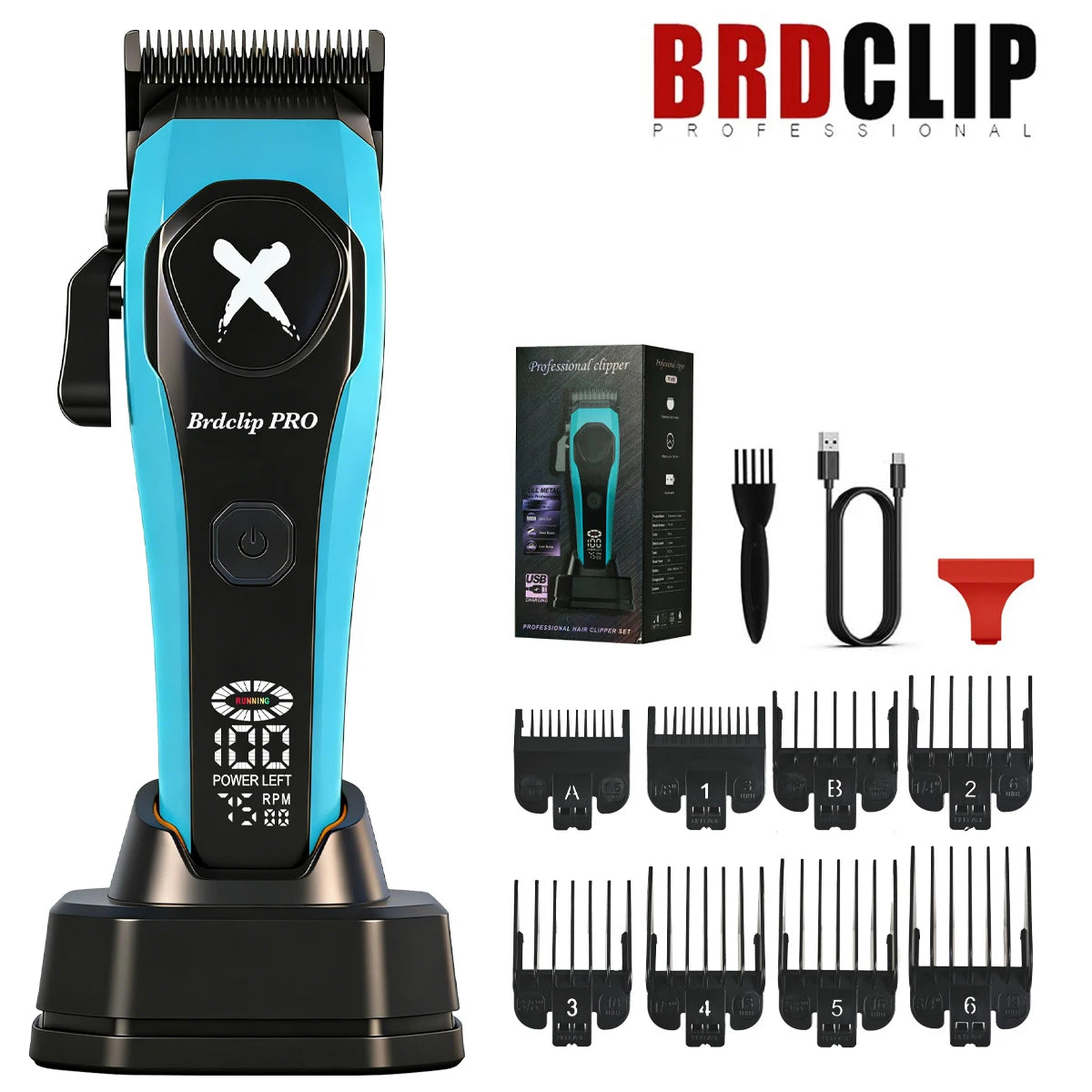 BRDCLIP 619 339 Hair Clippers Cordless Clippers Barber Electric