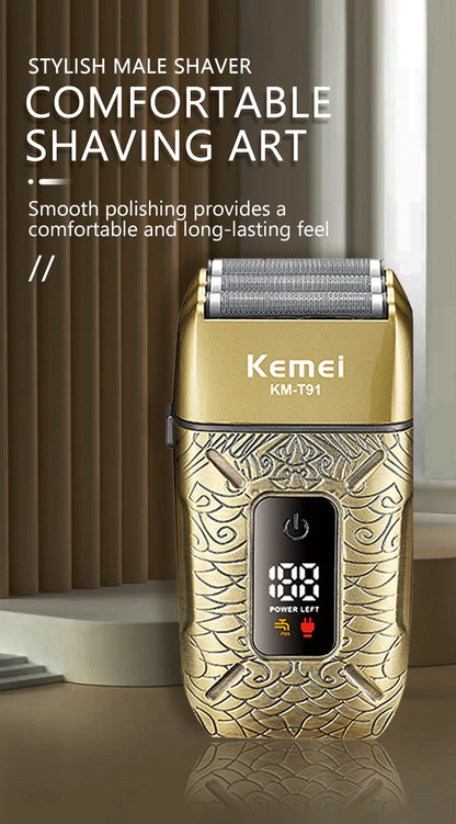 Kemei Electric Triple Blades Razor Rechargeable Barber KM-T91