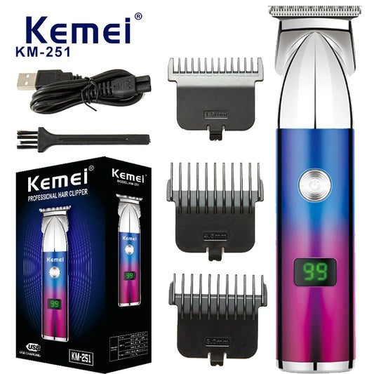 Kemei Professional Beard Trimmer for Men Rechargeable Shavers