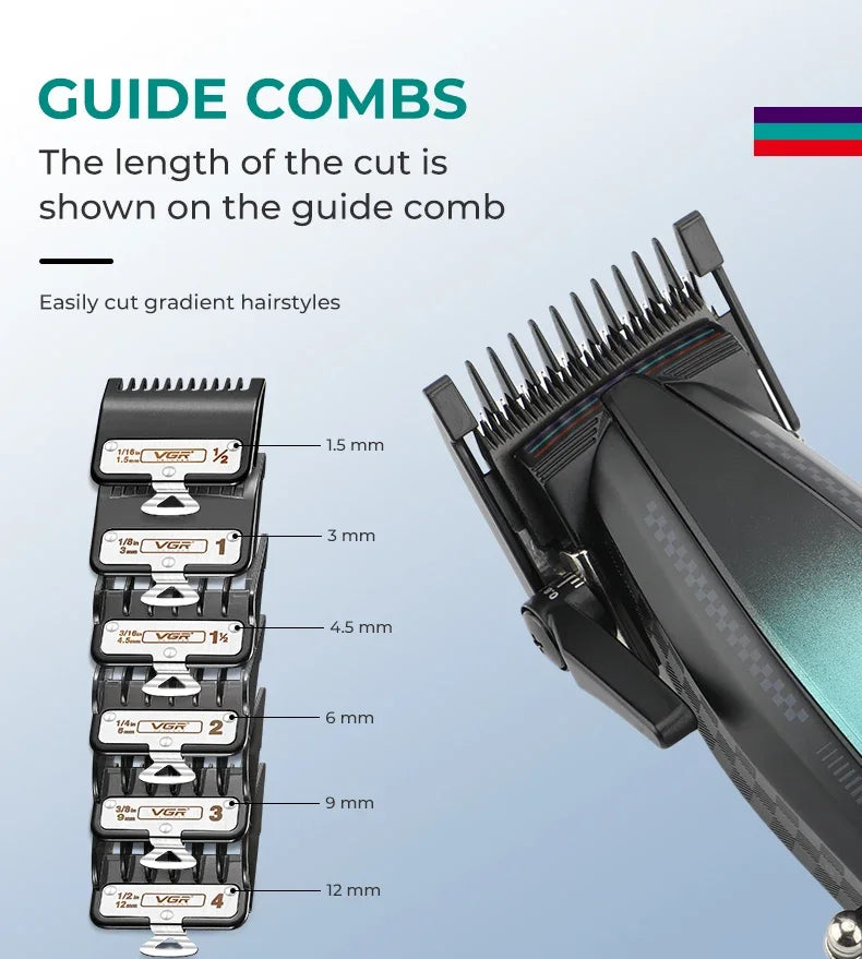 VGR Hair Trimmer Electric Cordless Hair Clipper Professional V-270