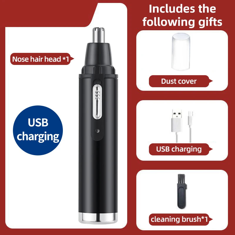 Electric Nose Hair Clipper Rechargeable Multi-kinetic Shaving