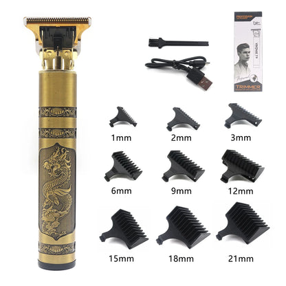 Professional T9 Hair Trimmer Machine Metal Body Beard Trimmer