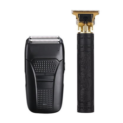 Men's hair clipper and electric shaver set for beards