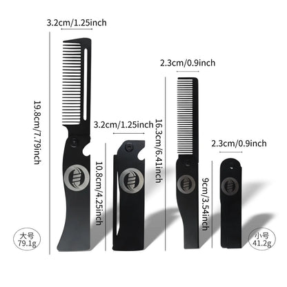 Stainless Steel Portable Folding Pocket Comb