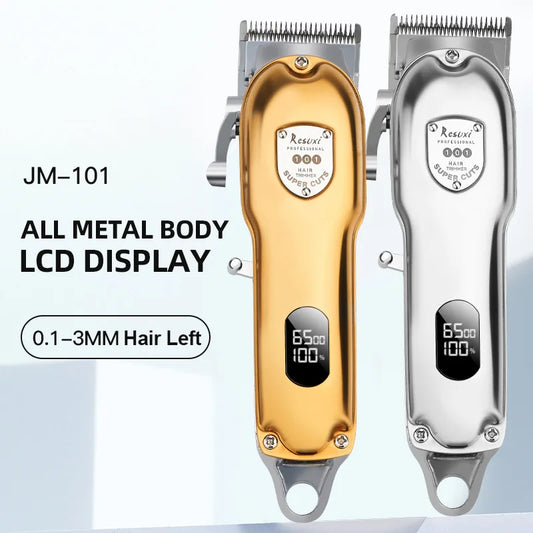 RESUXI JM-101 Professional Cordless Hair Clipper All Metal