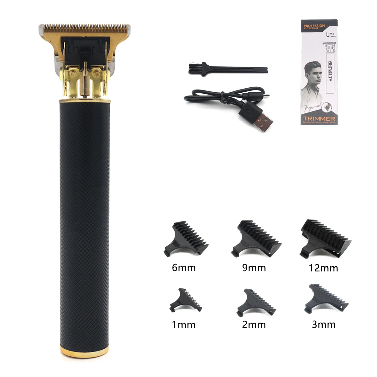 T9 Professional Hair Trimmer Machine Metal Body Stainless Steel