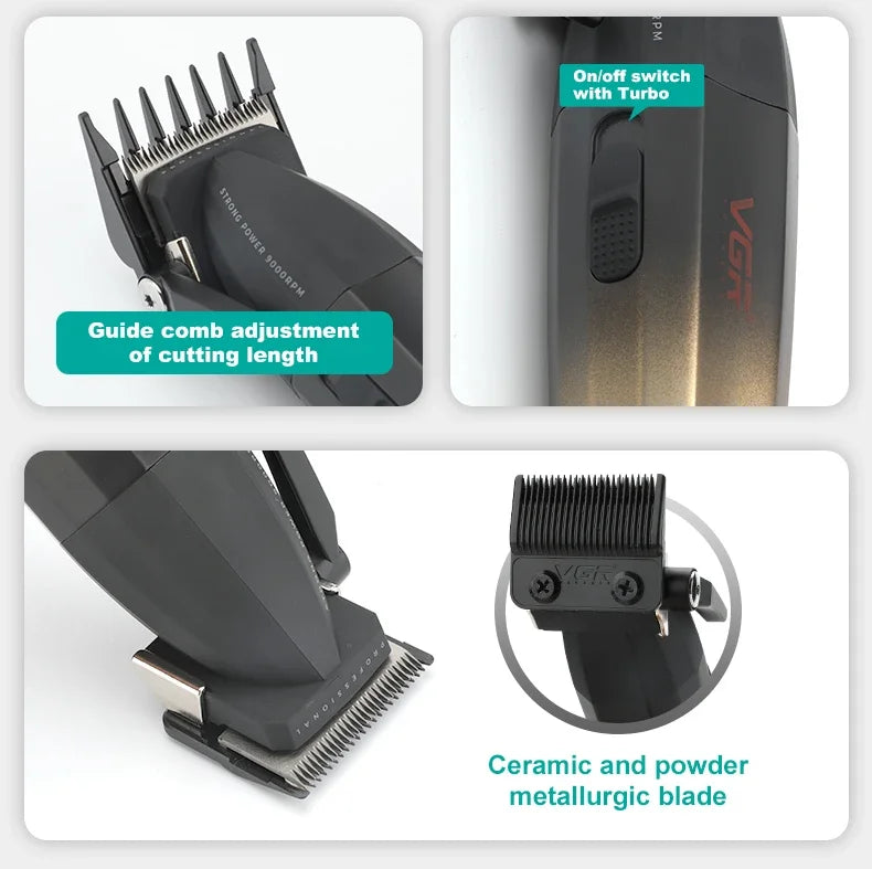 VGR Hair Trimmer Professional Barber Hair Cutting Machine V-003