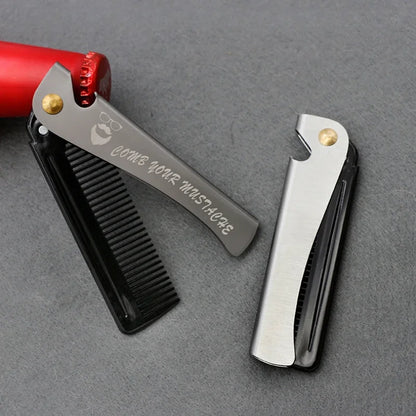 Multifunctional Portable Stainless Steel Folding Pocket Combs