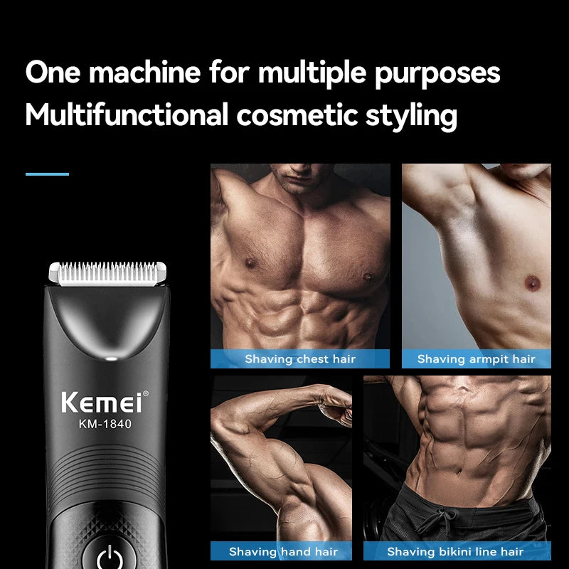 Kemei Waterproof Hair Trimmers For Men Multi-functiona KM-1840