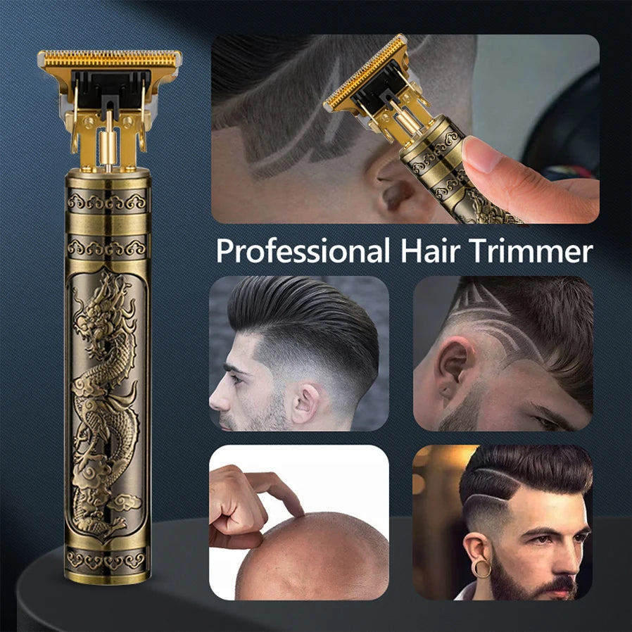 Men's hair clipper and electric shaver set for beards
