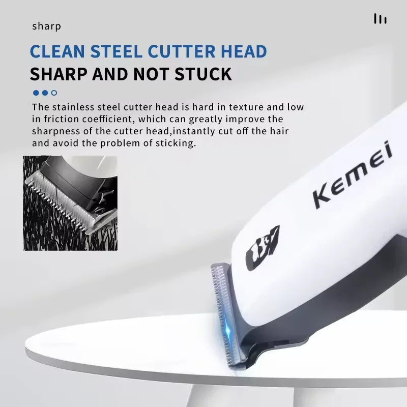 Kemei KM-PG809A KM-PG232 LCD USB Charging Hair Clipper