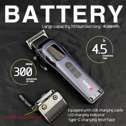 9000RPM NG-8080 Professional Hair Clipper 5 Speed Adjustment