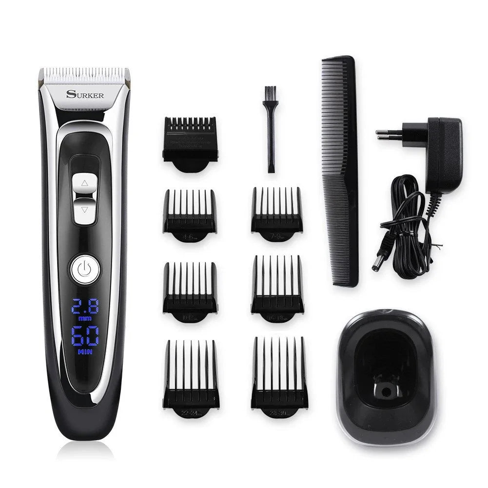 Surker Electric Hair Clipper Set Ceramic Blade Hair Trimmer
