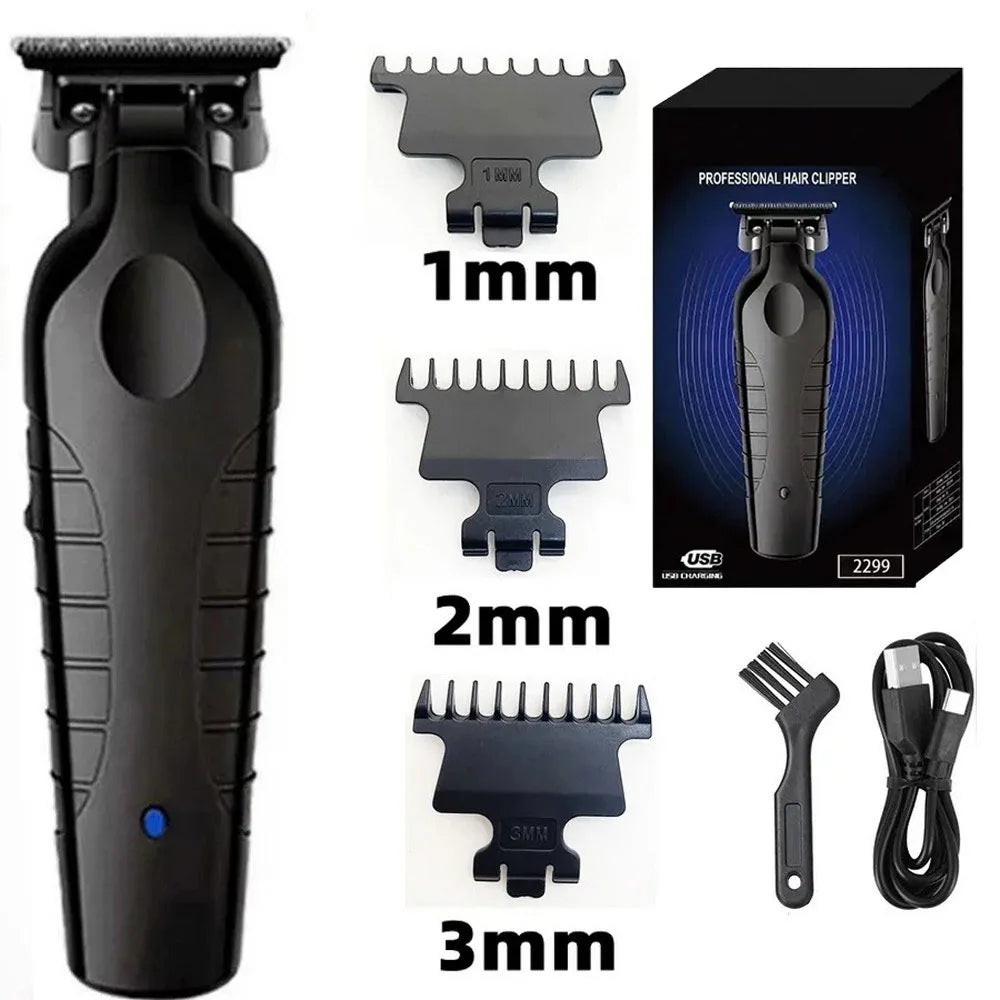 2299 Barber Cordless Hair Trimmer 0mm Zero Gapped Clipper