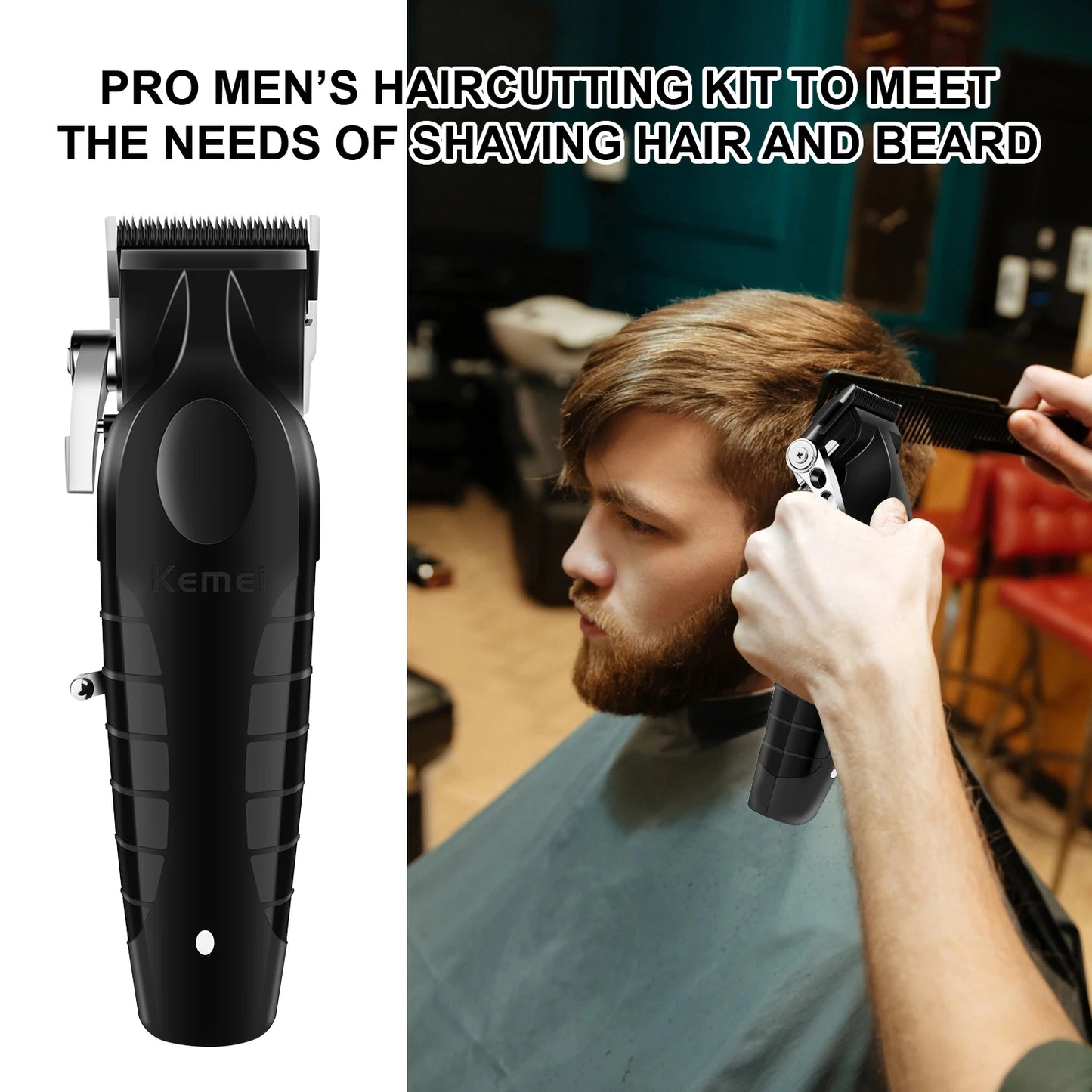 2500mah Lithium Battery Adjustable Trimmer Kemei Km-2296