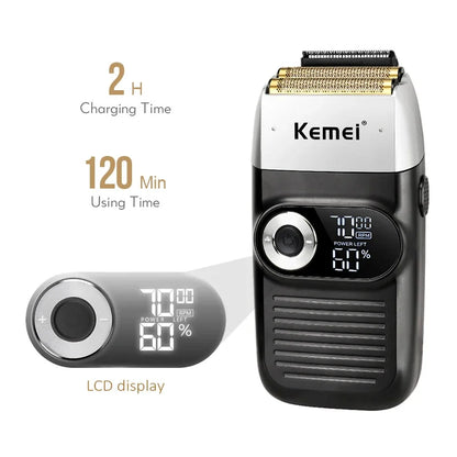 Kemei Rechargeable Cordless Shaver for Men KM-2026