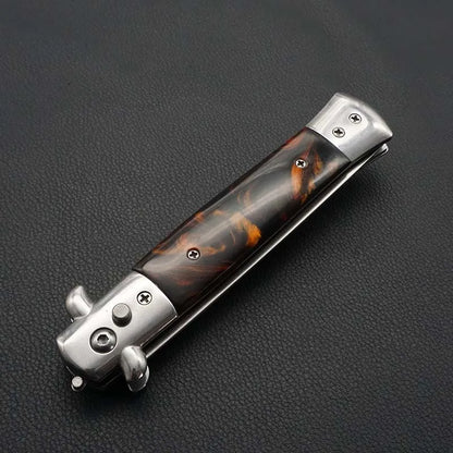 Stainless Steel Foldable Automatic butterfly Pocket Comb