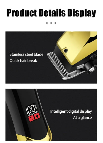 Wireless Hair Trimming for Men Hair Clippers Cordless Electric Shaver