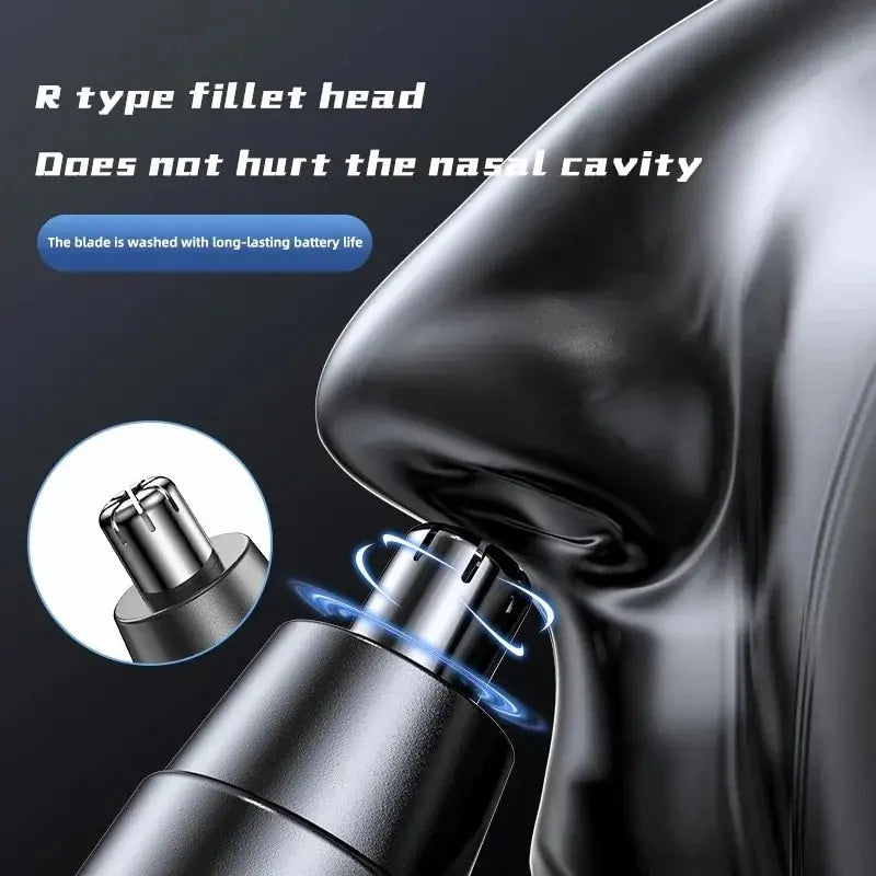 Black Electric Nose Hair Trimmer Ear and Nose Hair Trimmer
