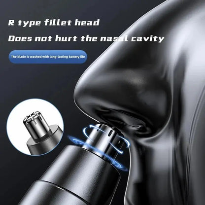 Black Electric Nose Hair Trimmer Ear and Nose Hair Trimmer