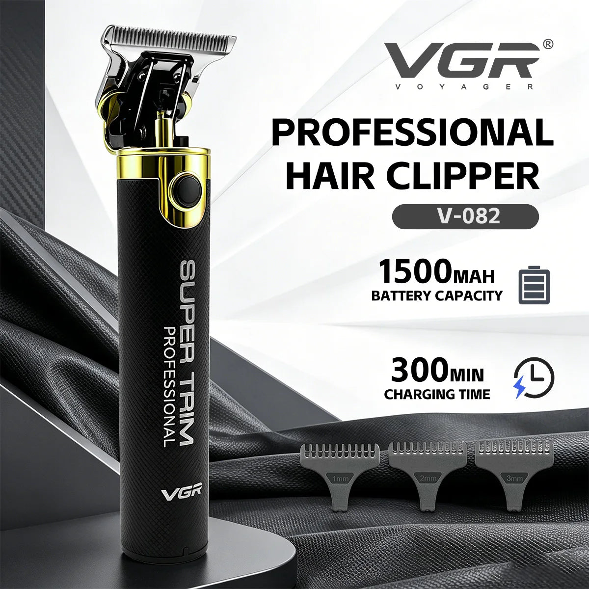 VGR Professional Hair Clipper T9 Hair Cutting Machine V-082