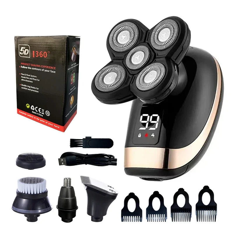 5 IN 1 Electric Razor Electric Shaver Rechargeable Shaving Machine