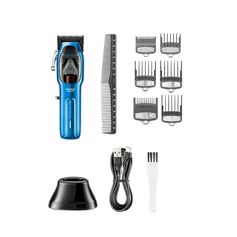 Kemei Professional Hair Clipper Barber Cordless Hair Trimmer