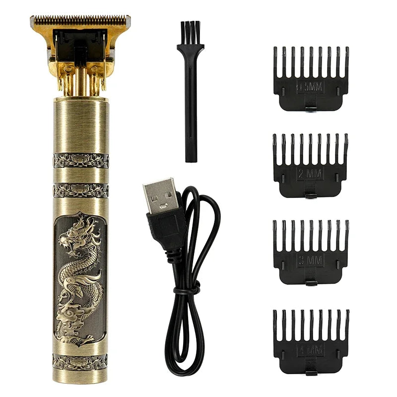 Professional Hair Trimmer Gold Clipper For Men Beard Trimmer
