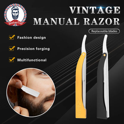 Professional Manual Barber Razor Haircut Shaving Tool