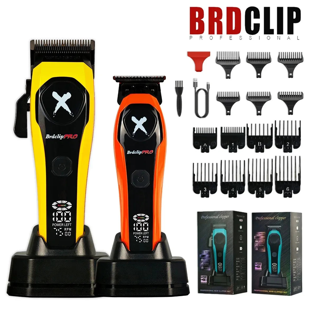 BRDCLIP 619 339 Hair Clippers Cordless Clippers Barber Electric