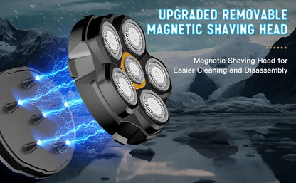 Titanium Electric Shaver-MEN'S Rechargeable Head and Face Shaver