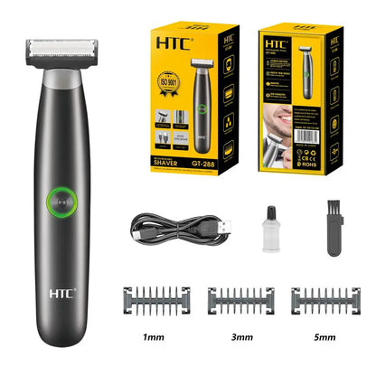 HTC Electric Shaver for Men Waterproof Electric Trimmer Razor