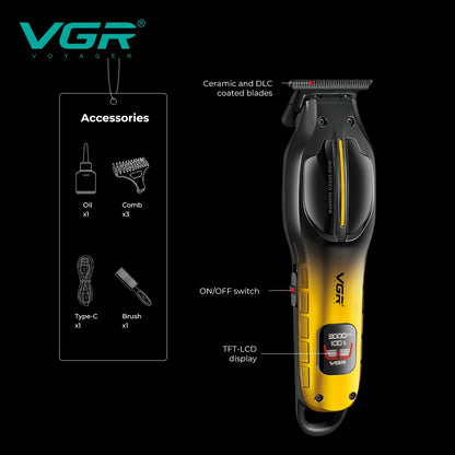 VGR Hair Trimmer Professional 9000 RPM Hair Clipper V-226