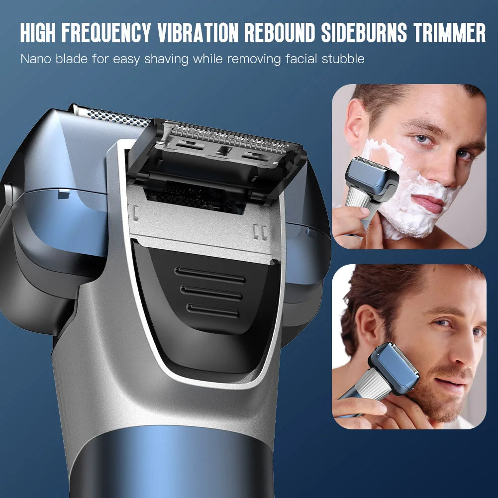 Men's electric shaver floating 5 blade net razor for men