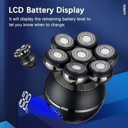 Electric Shaver 7D Floating Cutter Head Base Charging