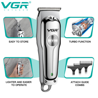 VGR Hair Trimmer Professional Hair Clipper Wireless Hair Cutting V-071