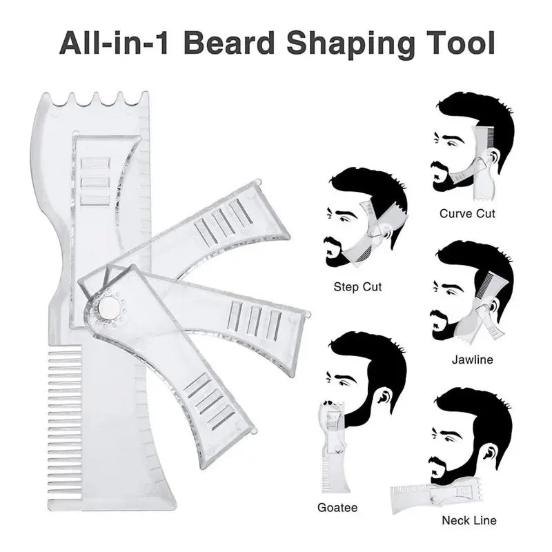5-in-1 Adjustable Rotatable Beard Comb for Men