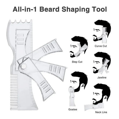 5-in-1 Adjustable Rotatable Beard Comb for Men