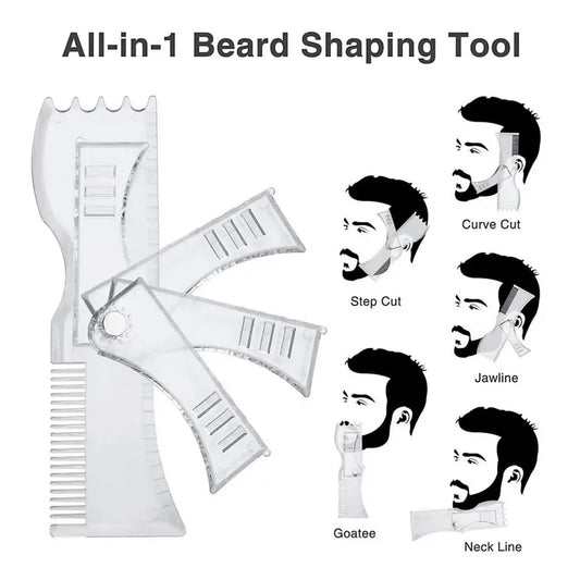 5-in-1 Adjustable Rotatable Beard Comb for Men