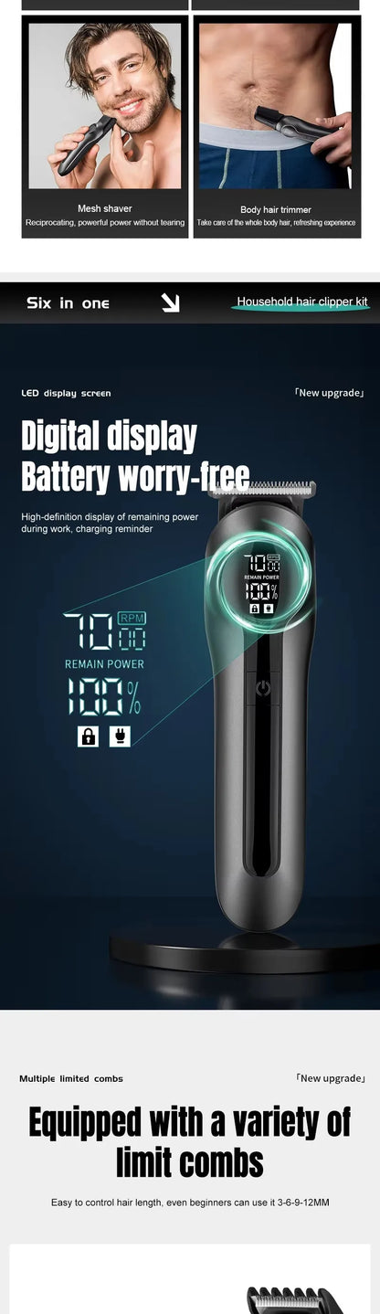 Xiaomi Youpin 6-in-1 Multifunctional Grooming Kit Hair Clipper