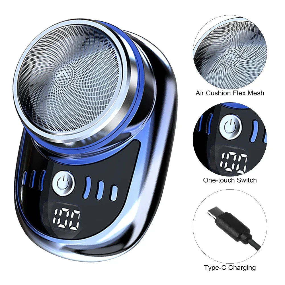 Mini Electric Travel Shaver For Men Pocket Size Beard Razor